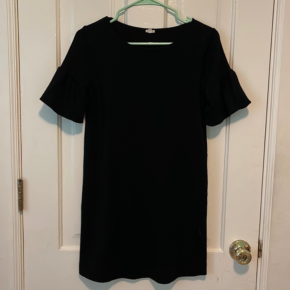 J Crew black mini dress